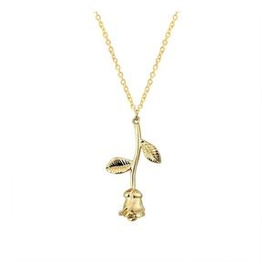 Gold Rose Necklace
